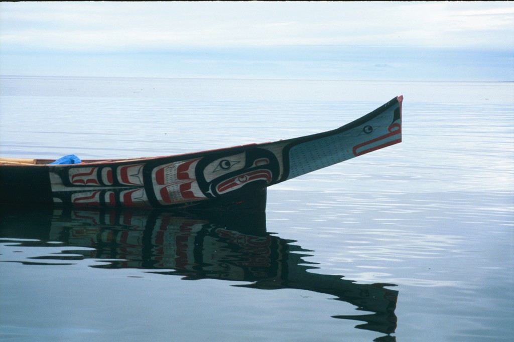 Kwakwakwala Canoe in BC, 2002.