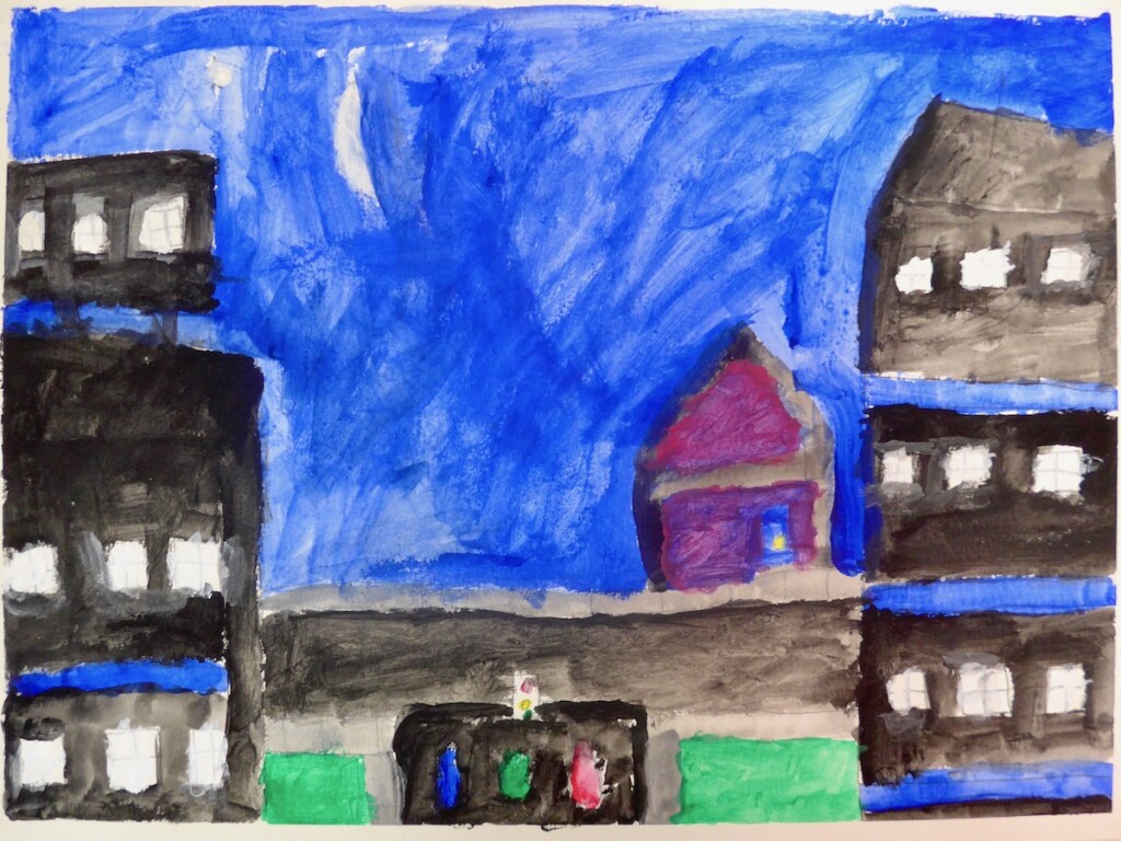 Sidney: “My picture shows what I think it will look like in the future. It might be like a city.”