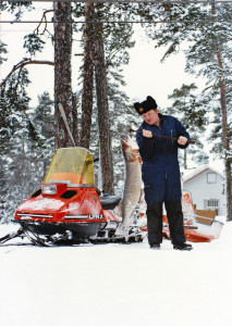 Jorma Sonninen fishing for pike
